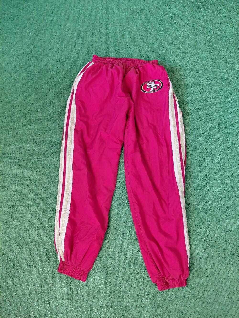 VINTAGE 1992 Starter NFL San Francisco 49ers Nylon Pants Football Sports 90's Sz